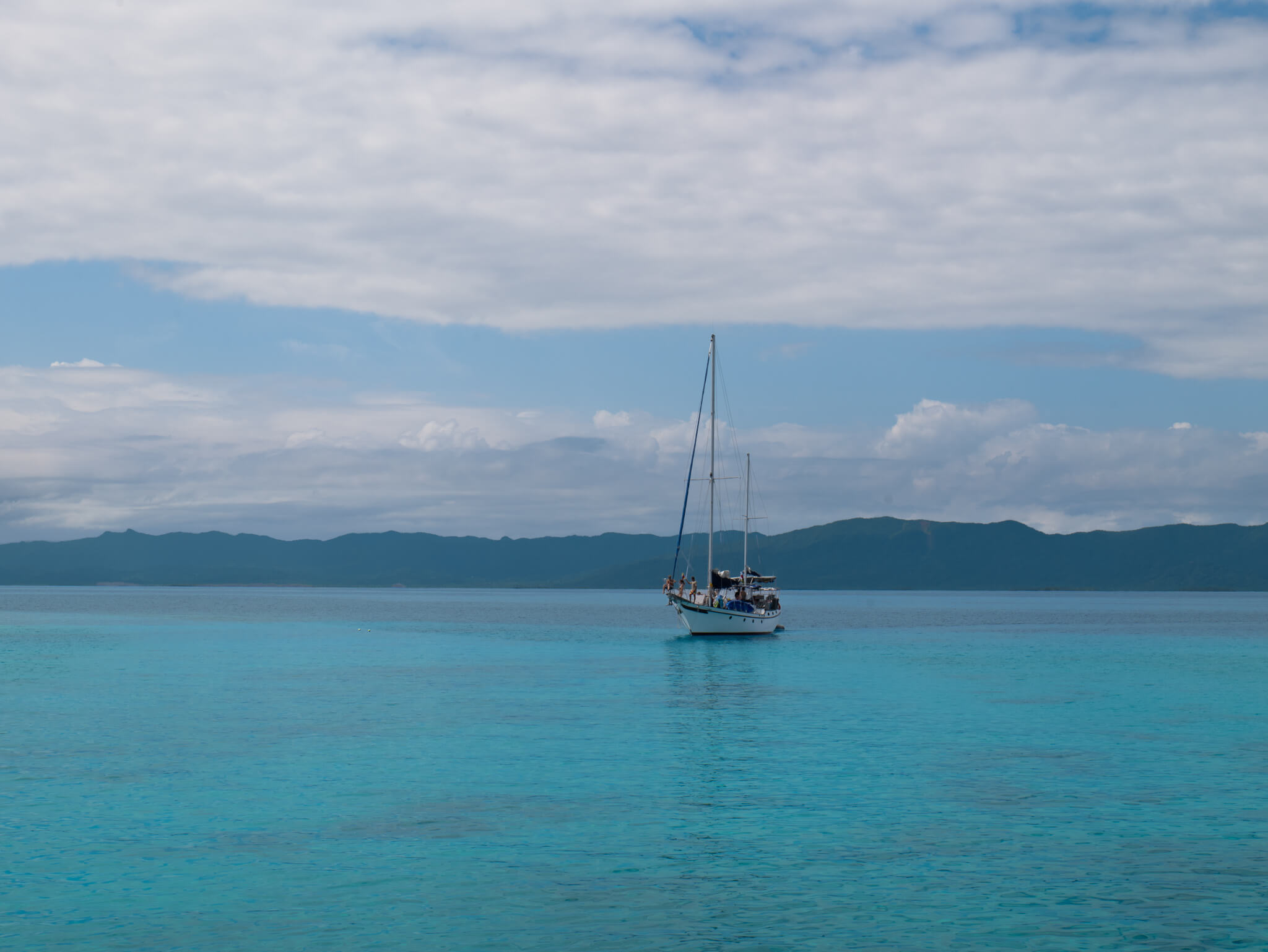 The Vagabond ketch where our San Blas sailing journey began