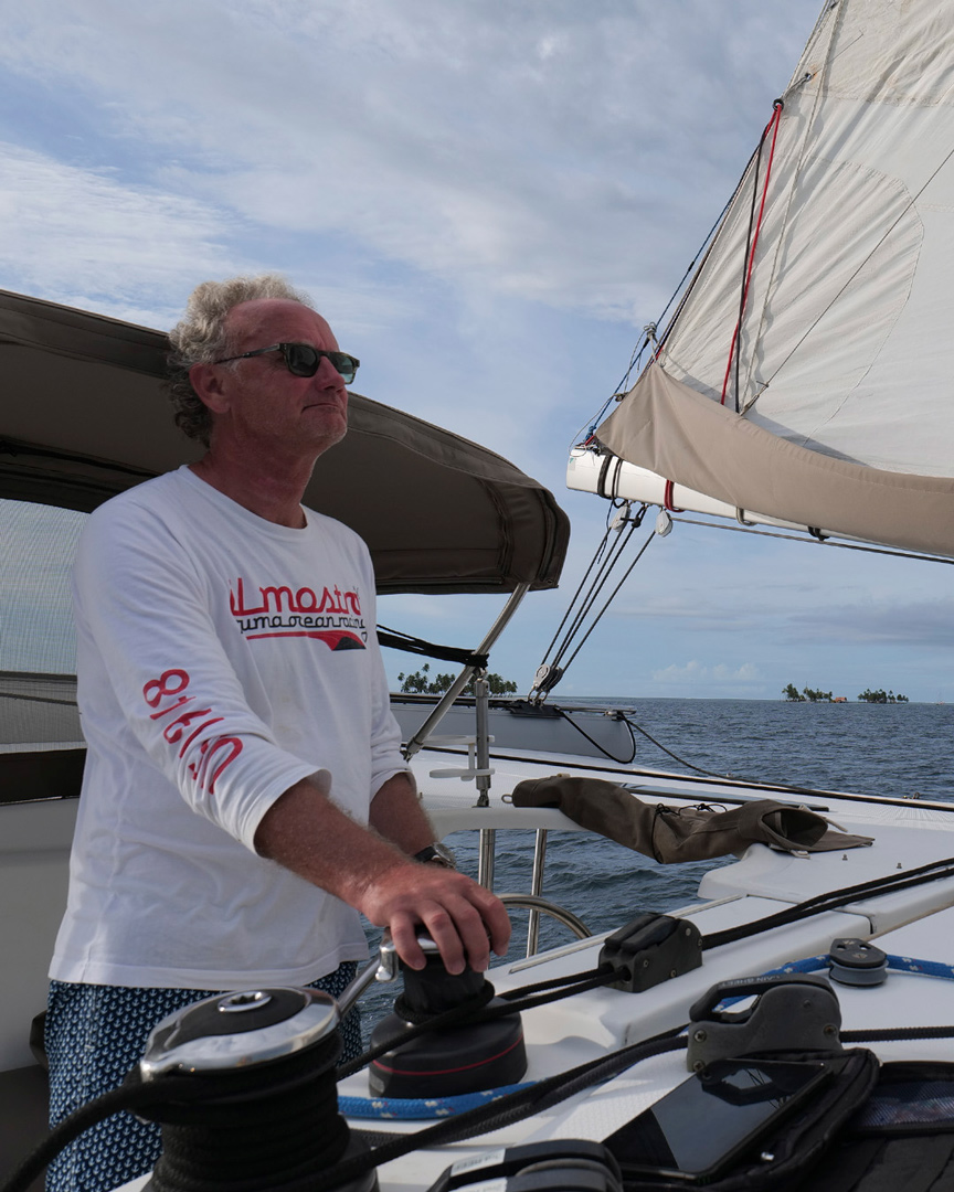 Interior cabin of a catamaran