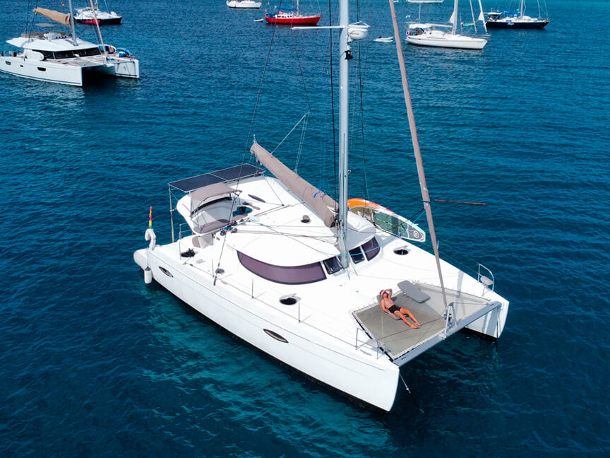 Lipari 41 catamaran available for private charter in San Blas, Panama