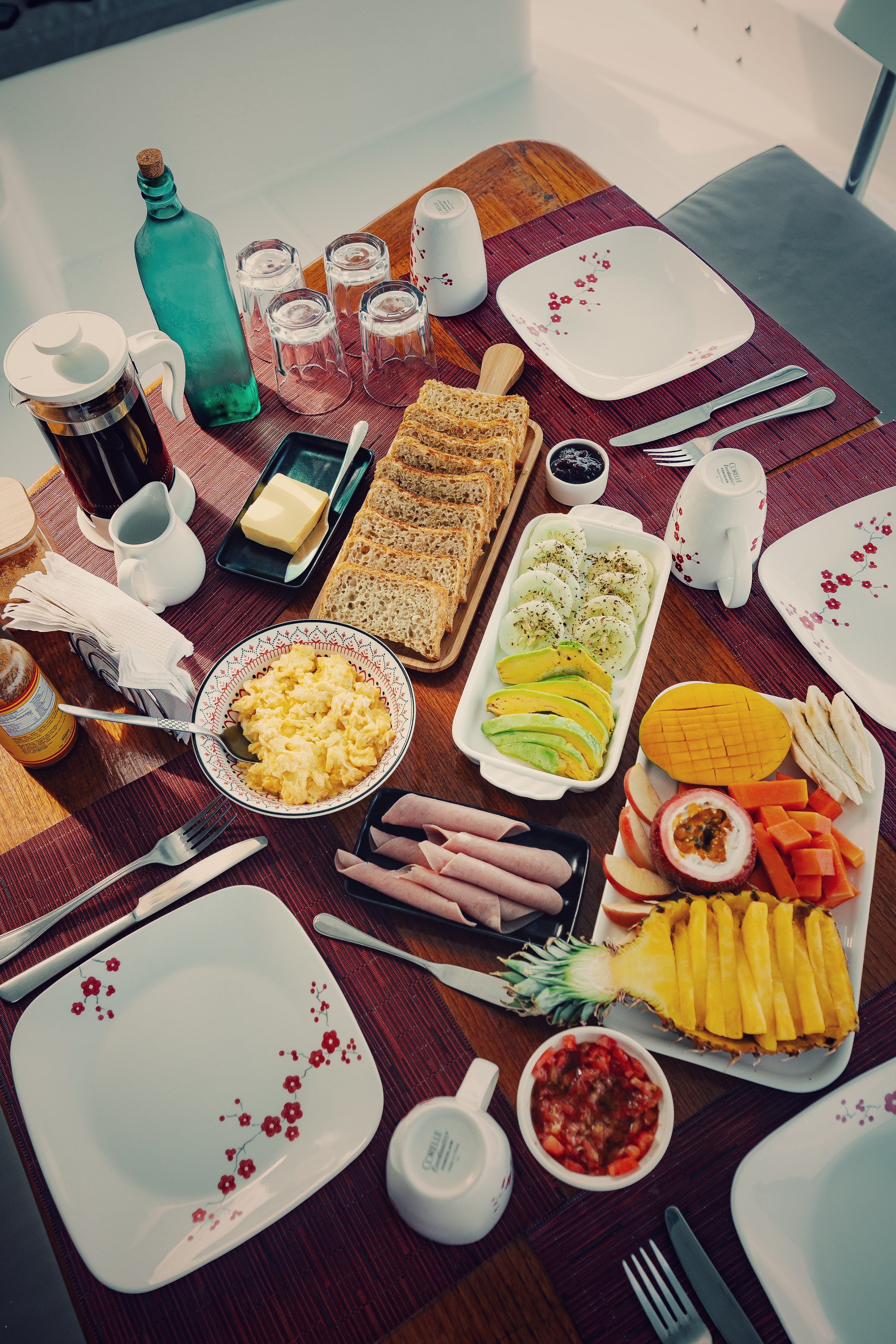 Fullboard de comida fresca local
